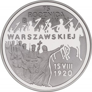 75. rocznica Bitwy Warszawskiej, 20zł rewers